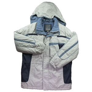 Vintage Pacific Trail Jacket Boys XL Ski Snowboard Hooded Pockets Color Block